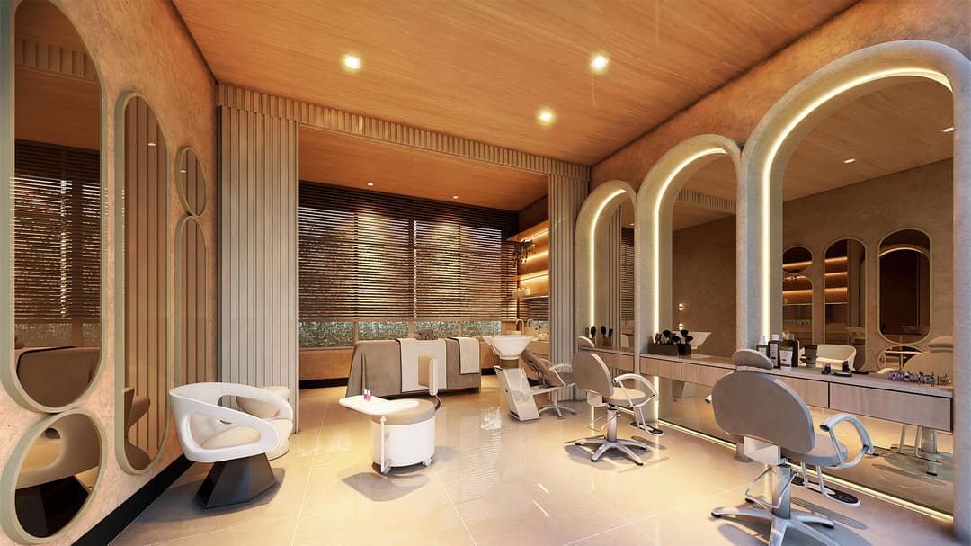 Espaço beauty com sala de massagem